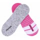 Pink/ Grey Footlets Liners, Invisible Socks For Ladies BARBIE