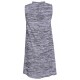 Melange Grey Trapeze Cut Dress Sleeveless YD