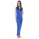 Blue, Cowl Neck, Bodycon Fit, Jumpsuit, Playsuit For Ladies By John Zack
