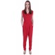 Red, Cowl Neck, Bodycon Fit, Jumpsuit, Playsuit For Ladies By John Zack