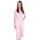 Light Pink, Floral Lace Top, Wide Cropped Leg, Jumpsuit For Ladies By John Zack