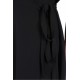 ASOS Czarna sukienka z falbankami przy rękawach