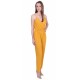 Dark Yellow, Sleeveless, Wrap Front, Jumpsuit For Ladies By John Zack