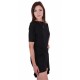 ASOS Czarna, asymetryczna sukienka mini krótki rękaw