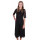 Black, Floral Lace Top, Wide Cropped Leg, Jumpsuit For Ladies By John Zack