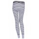 Black/White Striped Pyjama Bottoms, Leggings For Ladies DISNEY PRINCESS 