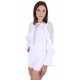 White, Floral Lace Inserts, Ruffle Detail, Playsuit For Ladies By John Zack