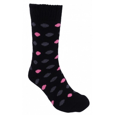 1x FEET HEATERS Women Adult Long Warm Black Socks