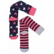 Women Striped Stars Colourful Knee High Socks