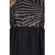 Black, Sequin Embellished &amp; Lightweight Tulle Mini Dress by John Zack