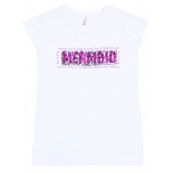 Biała bluzeczka cekiny Mermaid/Party PRIMARK