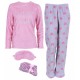 Pink Top &amp; Grey Bottoms &amp; Socks &amp; Eyemask Pyjama Set For Ladies Love To Lounge