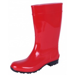 Lemigo Ilse Women Ladies High Quality Rubber PVC Red Wellies Wellingtons Rain Boots