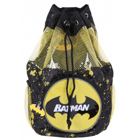 Batman DC Comics Black-Yellow Backpack-Bag, School Kit