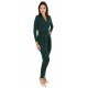 Dark Green, Wrap Front, Long Sleeved Jumpsuit For Ladies By John Zack