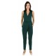 Dark Green, Sleeveless, Wrap Front, Jumpsuit, Playsuit For Ladies By John Zack