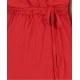 Red, Plain, Soft &amp; Lightweight Chiffon, Wrap Front, Midi Dress By John Zack 
