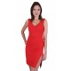 ASOS Czerwona, dopasowana sukienka z rozporkiem