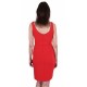ASOS Czerwona, dopasowana sukienka z rozporkiem