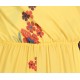 ASOS Żółty kombinezon, spodnium w kwiaty