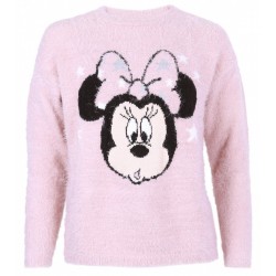 Pink, Long Sleeved Top, Jumper, Sweater For Ladies Minnie Mouse DISNEY