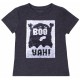 Basic Unisex Graphite T-shirt Ghost Image &quot;BOO YAH&quot;