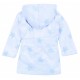 Soft &amp; Warm Light Blue/Stars Design Dressing Gown, Bathrobe For Baby Girls