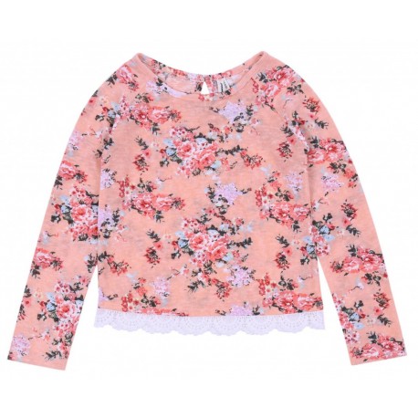 Floral Peach Coloured Sweater