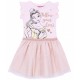 Salmon Pink, Tulle Dress For Girls Belle Princess Beauty And The Beast DISNEY