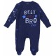 Navy Blue, Stars Design Sleepsuits For Baby Boys