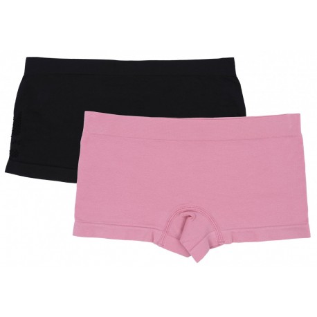 2x Pink/black seamless boxers - Sarcia