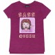 Fashionable Purple Melange T-shirt Sass Queen