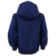 Warm Navy Blue Jacket With A Hood