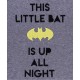 Szara piżama BATMAN DC Comics.