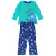 Child Boy Cotton Blue Green Long Sleeve Pyjamas Pyjama Set