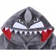 Shark Boy Child Warm Grey Bathrobe Wrapper Robe