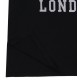Black T-shirt I Love London Heart Face Emoji