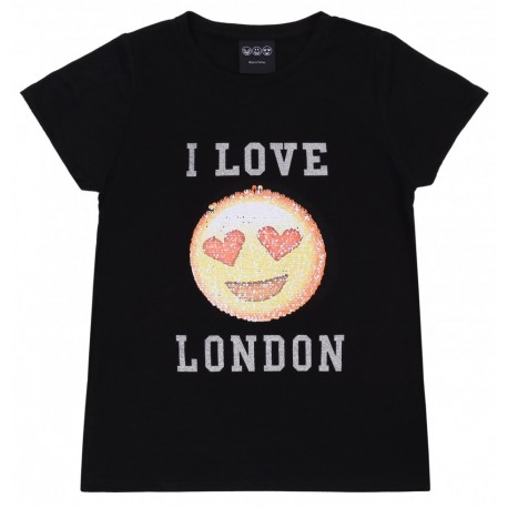 Czarna bluzeczk I Love London PRIMARK