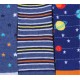 5 x Blue Socks For Boys Cosmos, Rockets Design Early Days