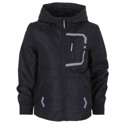 Black Unisex,Mens' Waterproof Jacket With A Hood