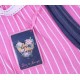Navy Sleeveless Top &amp; Pink, Striped Shorts Pyjama Set For Ladies Love To Lounge