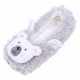 Light grey&#039; slippers ,bears with wings