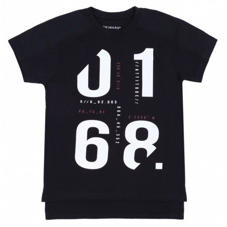 Unisex Basic Black T-shirt With A Lower Back