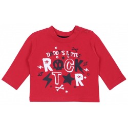 Czerwona bluzka Rock Star PRIMARK
