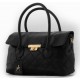 Elegant Black Quilted Handbag