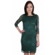 ASOS zielona, koronkowa sukienka mini