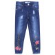 Spodnie jeansowe w róże DENIM CO.