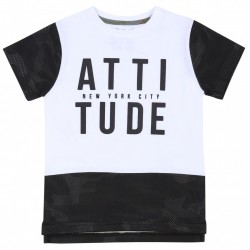 White t-shirt Attitude