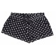 Black, Sleeveless Top &amp; Shorts Pyjama Set For Ladies Hearts Design Love To Lounge