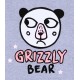 Pijama femenina de color gris con oso Grizlly